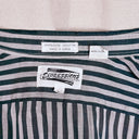 Vintage Korean Green & White Striped Button Down by Expressions