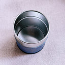 Kyoto Geometric Metal Tea / Matcha Chazutsu Tin in Navy