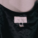 Cache Black Embroidered & Beaded Satin Cropped Vest