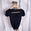 Dolce & Gabbana Black Keyhole Top, Sweetheart Neckline