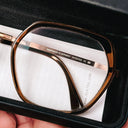 MYKITA Valda Oversized Brown Eyeglasses with Case