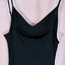 Reformation Black Cowl Neck Slip Maxi Dress, Size M