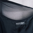 1980s Giorgio Armani Dark Angel Layered Evening Gown