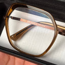 MYKITA Valda Oversized Brown Eyeglasses with Case