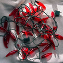 Vintage Red Chili Pepper String Lights, Boxed Novelty Set