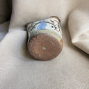 Vintage Hand-Painted Japanese Ceramic Shrimp Man Wish Vase, Calligraphy Yunomi