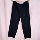 Handmade Black Cotton Wide-Leg Pants, Mexico