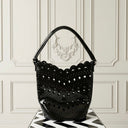 Vintage Neiman Marcus Cutout Jelly Statement Purse in Black