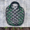 Upcycled Woven Jelly Handbag, Handmade in Mexico