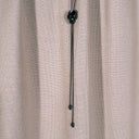 David Bowie Gunmetal Skull Pendant Bolo Cord Necklace