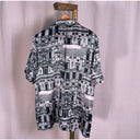 1980s Marcel Laeuffer Monochrome Cityscape Print Shirt, Amsterdam