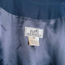 Hermès Navy Quilted Winter Jacket, Signature Jacquard Lining