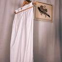 Cream Pinstripe Tailored Two Piece Suit by Lichi, Blazer & High Waist Trousers
