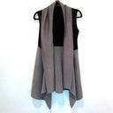 Issey Miyake Two-Toned Duster Layering Coat, Black & Charcoal
