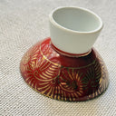 Hand-Painted Kutani Footed Geisha Sauce Cup, Early Showa 1920s-30s