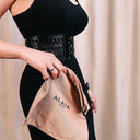 Alaïa Laser-Cut Leather Corset Belt, Wide Black Triple-Buckle Waspie