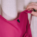 Bias-Cut Slip Maxi in Pink Raspberry