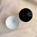 Handmade Japanese Ceramic Cocktail Cups, Black & White Pair