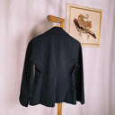 Prada Classic Black Tailored Blazer, Made in Italy, Size 42, 2000s-10s
