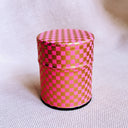 Kyoto Pink Checkered Matcha Tea Chazutsu Tin