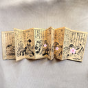 Antique Japanese Shunga Book, Color Woodblock Orihon Accordion Fold, Meiji 1911