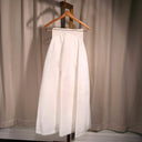 Antique 1920s Ivory Silk Wedding Dress with Slip and Veil