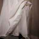 Antique 1920s Ivory Silk Wedding Dress with Slip and Veil