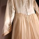 Antique 1920s Ivory Silk Wedding Dress with Slip and Veil