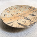 Antique Japanese Folk Pottery Plate, Taisho Era (1912-1926) Mingei