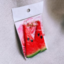 Realistic Watermelon Earrings, Japanese Food Novelty from Tokyo