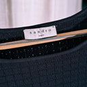 Sandro Paris Black Knit Two Piece Set, Cropped Top & Pocket Skirt