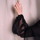 1980s Giorgio Armani Dark Angel Layered Evening Gown