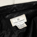 Vintage Black Leather Fringe Jacket, Cropped Western Cheetah Print Moto
