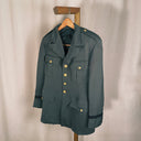 1960's Coronet US Military Dress Jacket, Army Green, Brass Eagle Buttons