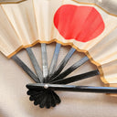 1980s Japanese Hinomaru Rising Sun Folding Hand Fan