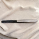 1980s Silver-Leaf Folding Hand Fan with Black Ribs, Tokyo