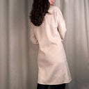 Hermès Paris Cream Cashmere Coat, Leather Toggle Closure