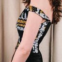Natori Elephant Print Hand-Embroidered Bustier Top