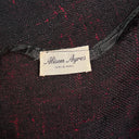 Vintage 60s Day Dress: Alison Ayres, Black & Burgundy Knit