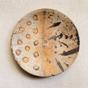 Antique Japanese Folk Pottery Plate, Taisho Era (1912-1926) Mingei